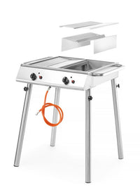 Hendi Xantos Gasgrill, 9,5 kW, 770x710x(H)870mm
