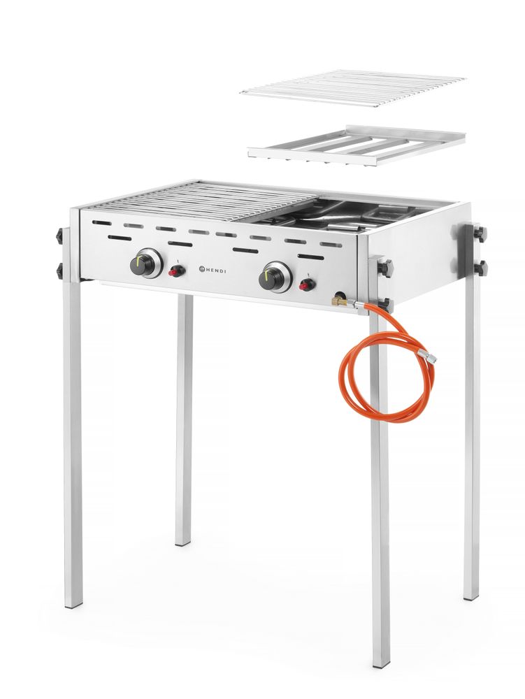 Hendi Roast-Master Pro gasgrill, 11,6 kW, 790x560x(H)900 mm