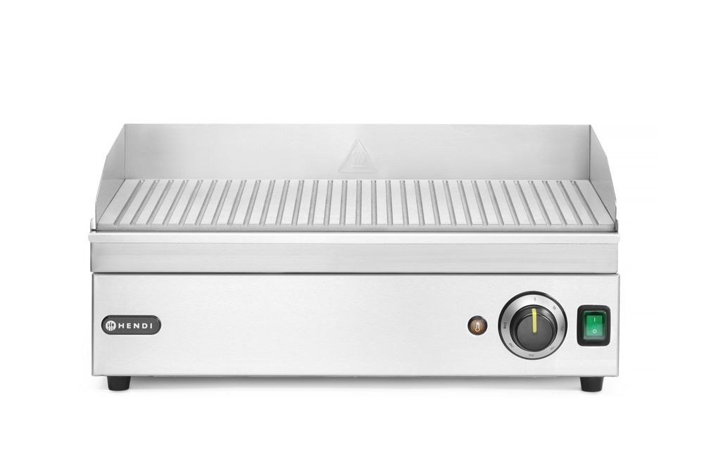Hendi Stekpanna med räfflor, Kitchen Line, 220-240V/2400W, 527x404x(H)233mm