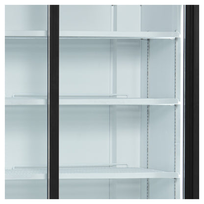 FSC1200S - Displaykyl - 2-dörrars displaykyl med skärm