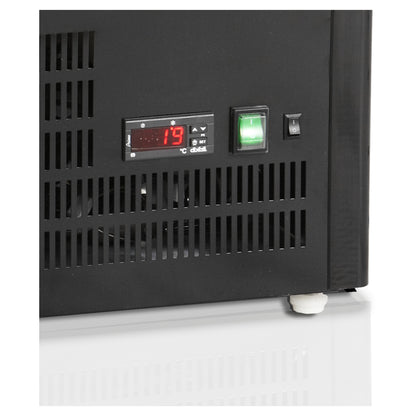 TEFCOLD UPD60-BLACK - Kyld displaybox bordsmodell - Kyld glasdisplay i bordsmodell för presentation och förvaring