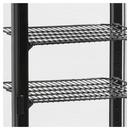 TEFCOLD UPD80-BLACK - Kyld displaybox bordsmodell - Kyld glasdisplay i bordsmodell för presentation och förvaring