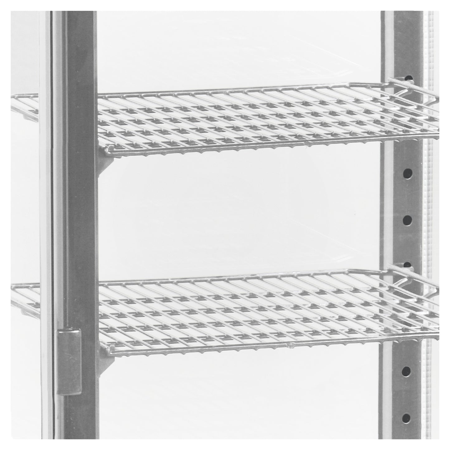 TEFCOLD UPD80-GREY - Kyld displaybox bordsmodell - Kyld glasdisplay i bordsmodell för presentation och förvaring