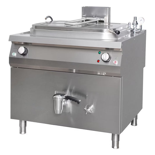 MAXIMA Premium Kokpanna 265L - 90cm djup - Gas - Indirekt uppvärmning