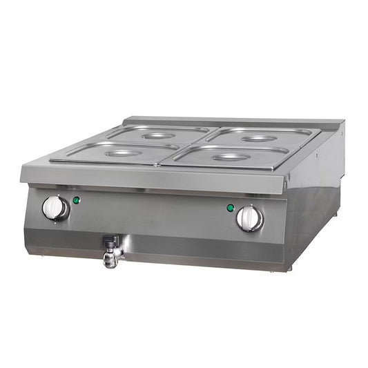 MAXIMA Bain Marie med kran 70cm - Dubbel enhet - Elektrisk