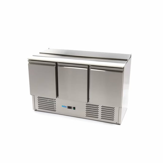 MAXIMA Saladette med 3 dörrar 137cm - 257L
