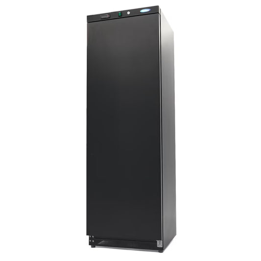 MAXIMA Frys 400L - 6 fasta hyllor - Svart
