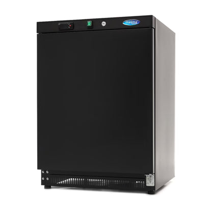 MAXIMA Frys 200L - 2 fasta hyllor - Svart