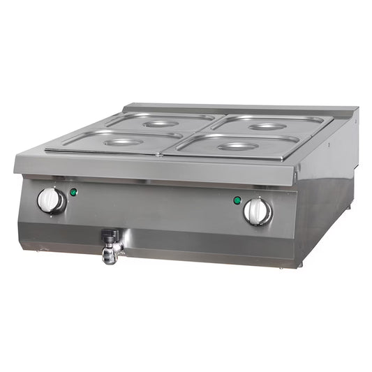 MAXIMA Bain Marie med kran 90cm - Dubbel enhet - Elektrisk