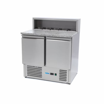 MAXIMA Pizzabänk med 2 dörrar 90cm - 285L