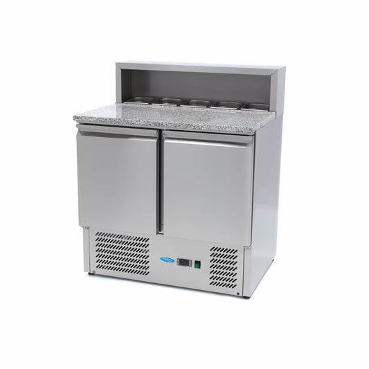 MAXIMA Pizzabänk med 2 dörrar 90cm - 285L