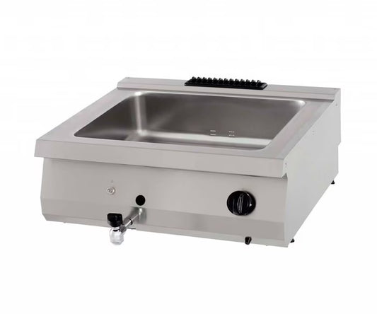 MAXIMA Bain Marie med kran 70cm - Dubbel enhet - Gas
