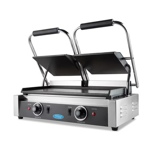 MAXIMA Slät Kontaktgrill Dubbel - 2 x 22cm