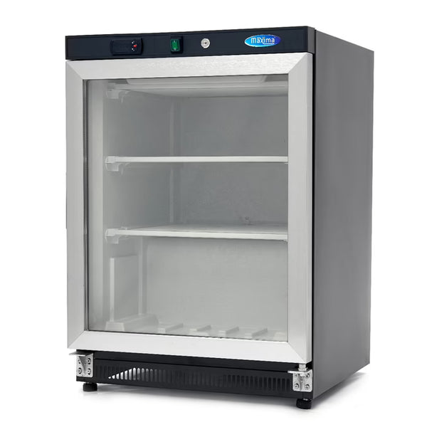 MAXIMA Displayfrys 200L - Svart