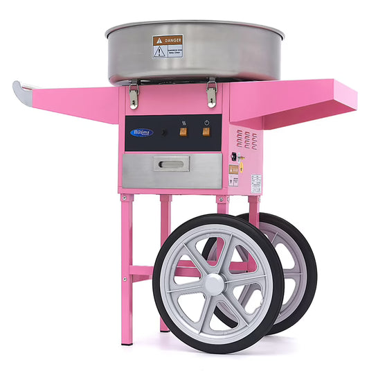 MAXIMA Sockervaddsmaskin med Vagn - Ø 52cm Rosa