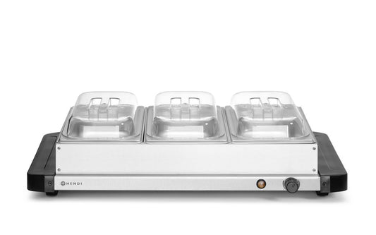 HENDI Värmeplatta med GN 1/3-behållare, 220-240V/400W