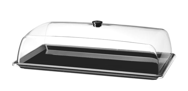 Rectangular tray with lid