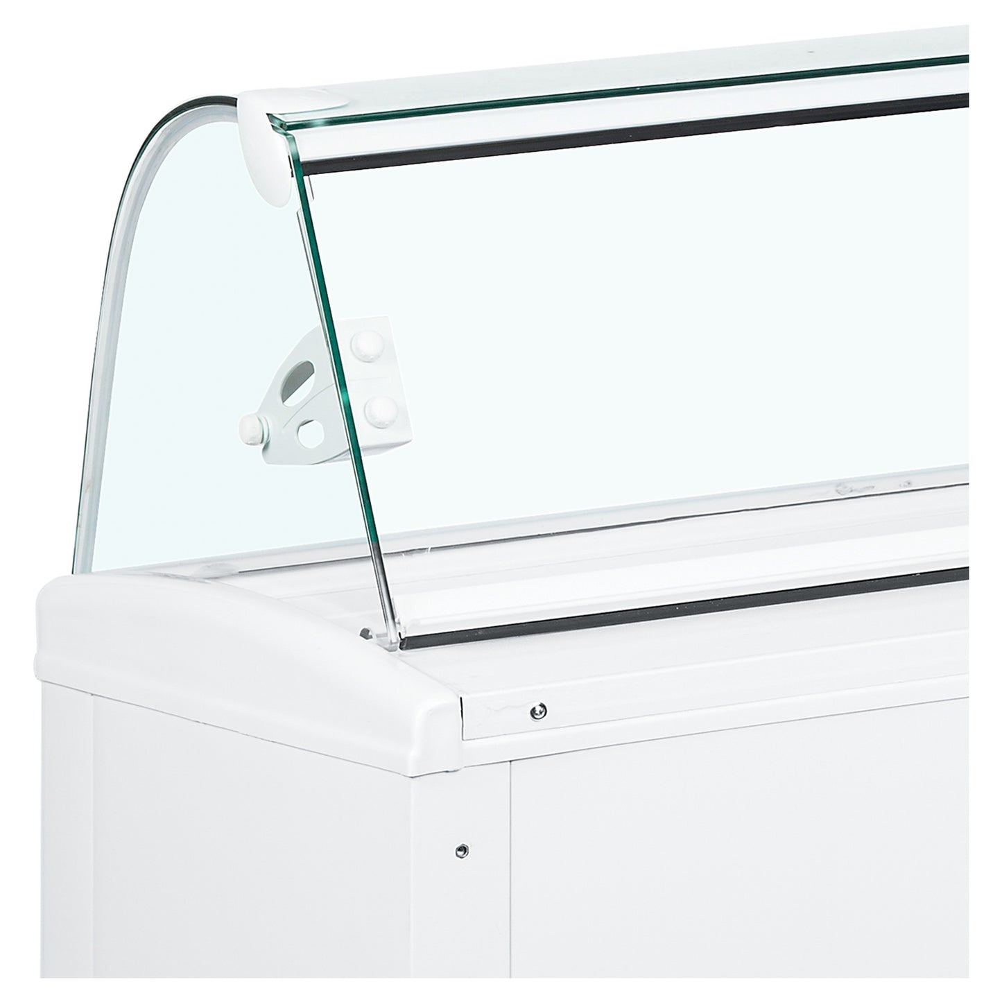 FIJI 4 - Ventilerad display för kulglass - Ventilerad displayfrys för skopglass med välvt glas