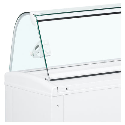 FIJI 4 - Ventilerad display för kulglass - Ventilerad displayfrys för skopglass med välvt glas