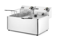 Hendi Fritös Kitchen Line - 2x 8L, Kitchen Line, 16L, 230V/7000W, 542x430x(H)351mm