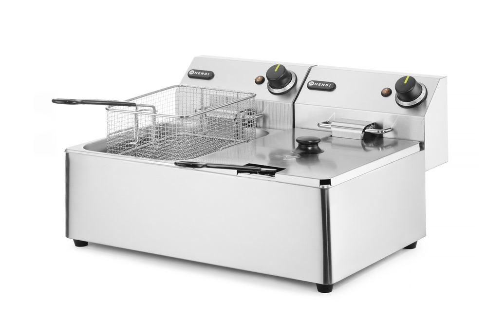 Hendi Fritös Kitchen Line - 2x 6L, Kitchen Line, 12L, 230V/6600W, 550x430x(H)305mm