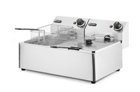 Hendi Fritös Kitchen Line - 2x 6L, Kitchen Line, 12L, 230V/6600W, 550x430x(H)305mm