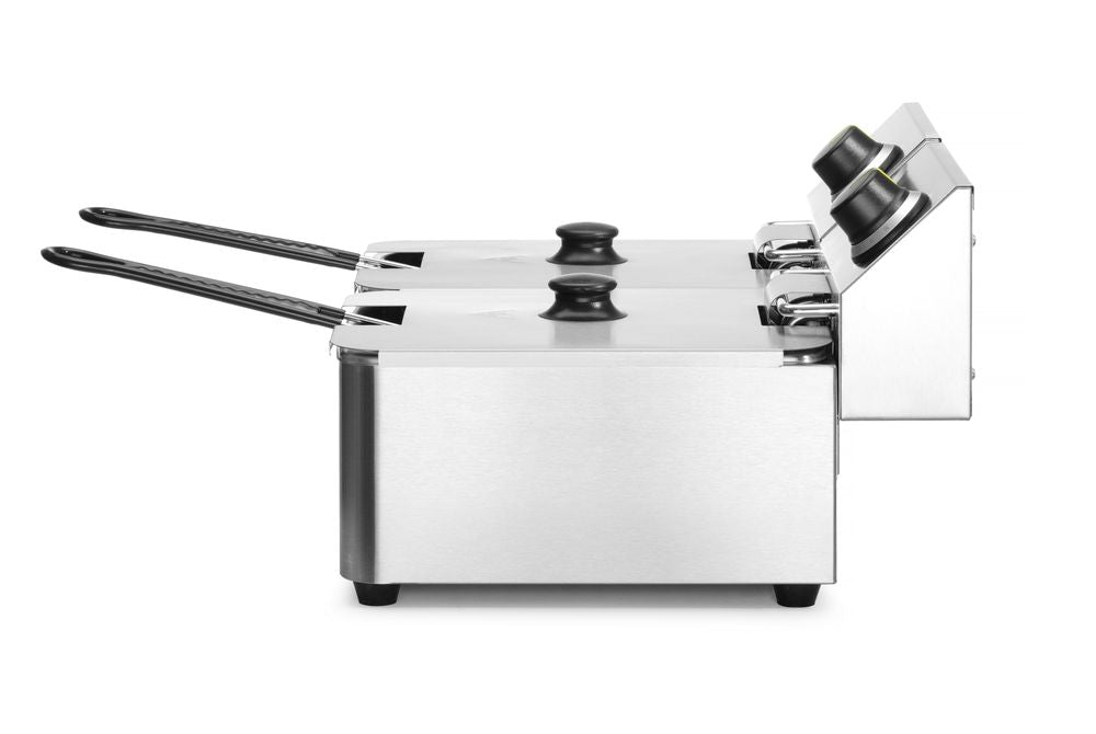 Hendi Fritös Kitchen Line - 2x 6L, Kitchen Line, 12L, 230V/6600W, 550x430x(H)305mm