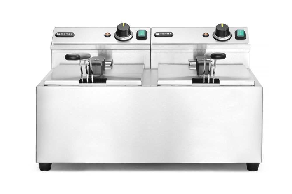 HENDI Fritös, Profi Line, 2 × 8 l, 230V/7000W
