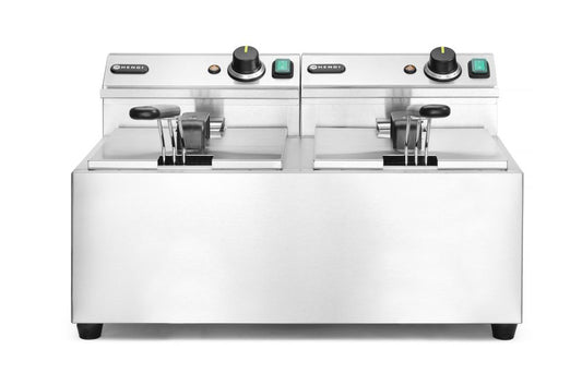 HENDI Fritös, Profi Line, 2 × 8 l, 230V/7000W