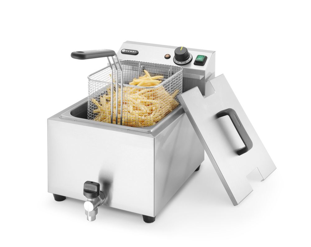Hendi Fritös med avtappningskran, Profi Line, 8L, 230V/3500W