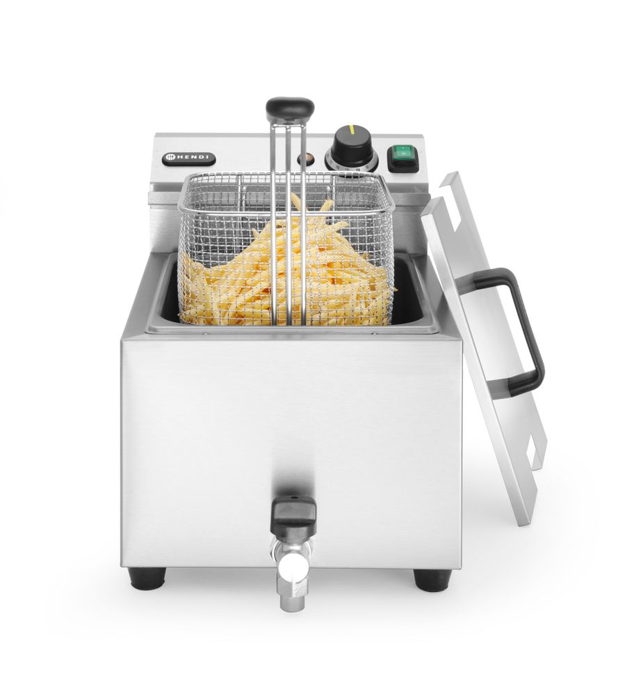 Hendi Fritös med avtappningskran, Profi Line, 8L, 230V/3500W