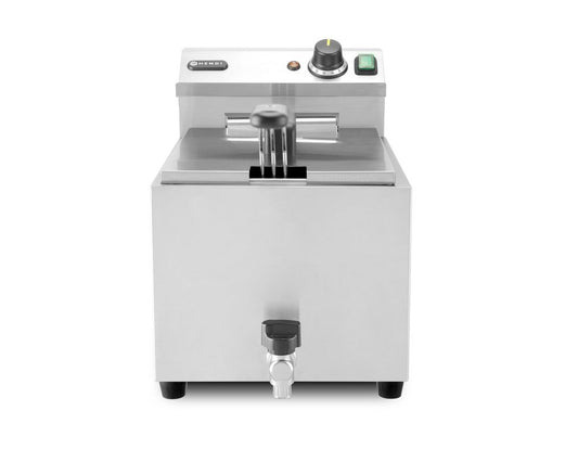Fritös XL med avtappningskran, HENDI, Profi Line, 10L, 400V/6600W, 300x585x(H)377mm