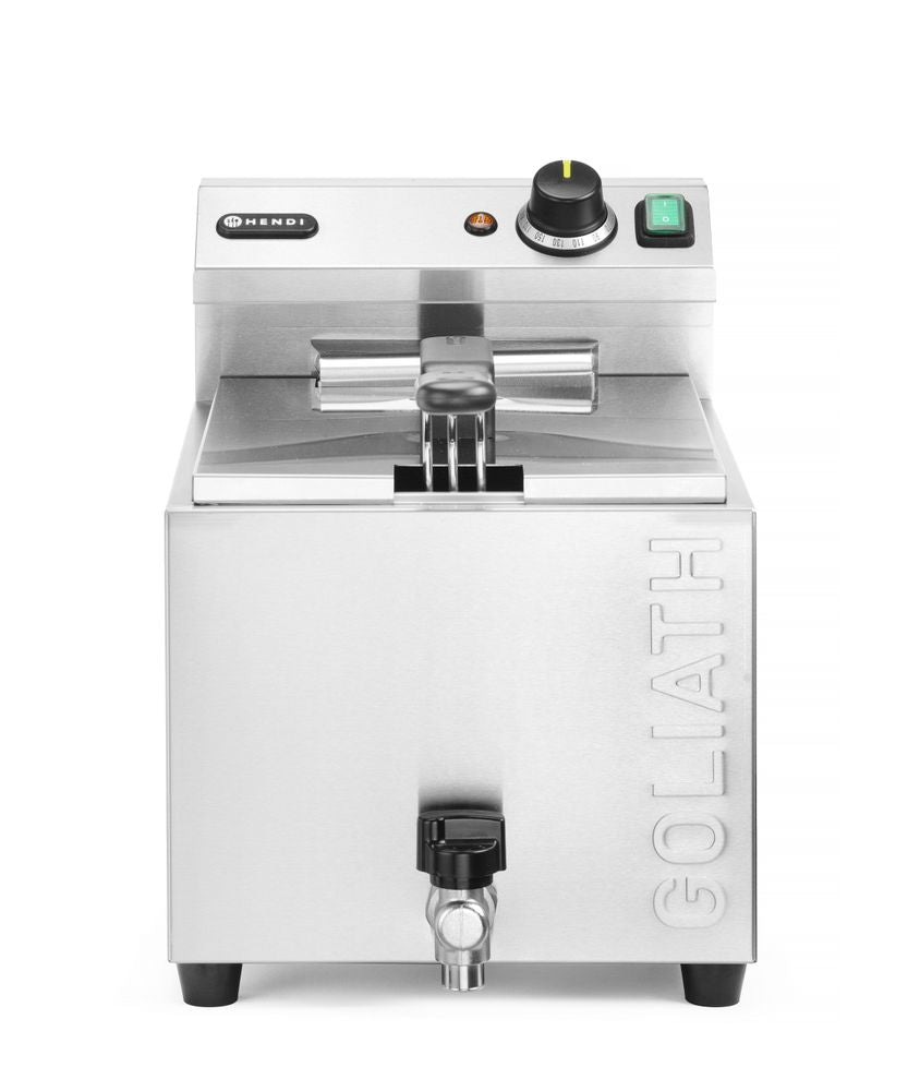 Fritös XL med avtappningskran HENDI GOLIATH, HENDI, 10L, 400V/10200W, 300x585x(H)392mm