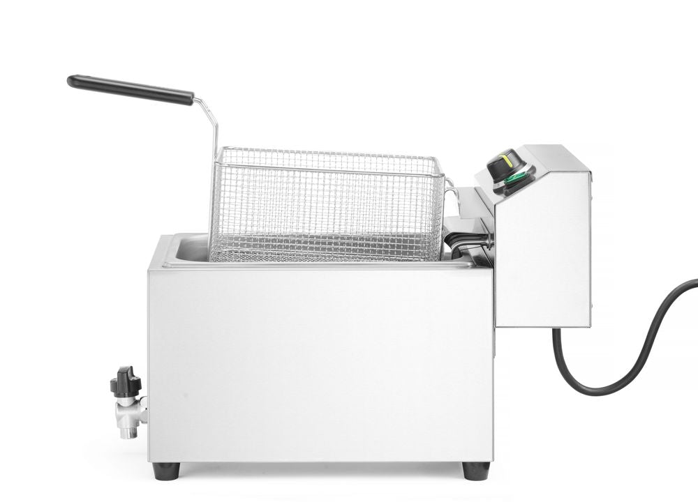 Hendi Fritös XL med avtappningskran GOLIATH, 10L, 400V/10200W, 300x585x(H)392mm