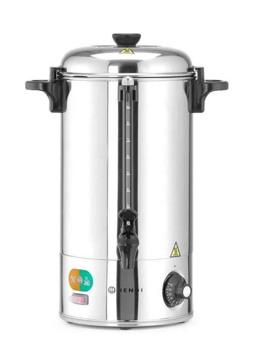 Varmdryckskokare, HENDI, 9L, Silver, 230V/2200W, 370x332x(H)472mm