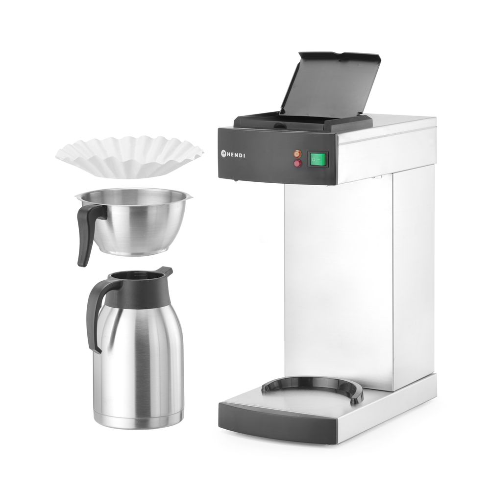Hendi Filterkaffebryggare, 2L, 220-240V/1400W, 215x410x(H)520mm