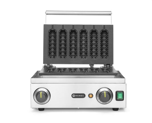 Våffeljärn med majsdoft, HENDI, 230V/1550W, 390x378x(H)229mm