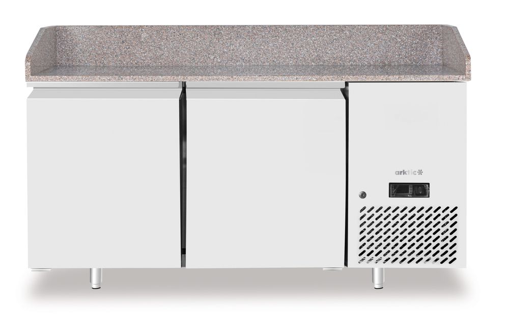 Pizza cooling table with granite worktop, 2-doors