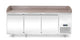 Arktic Pizzakylbord med granitbänkskiva, 3 dörrar, 375L, Granit, 230V/400W, 2010x800x(H)875mm