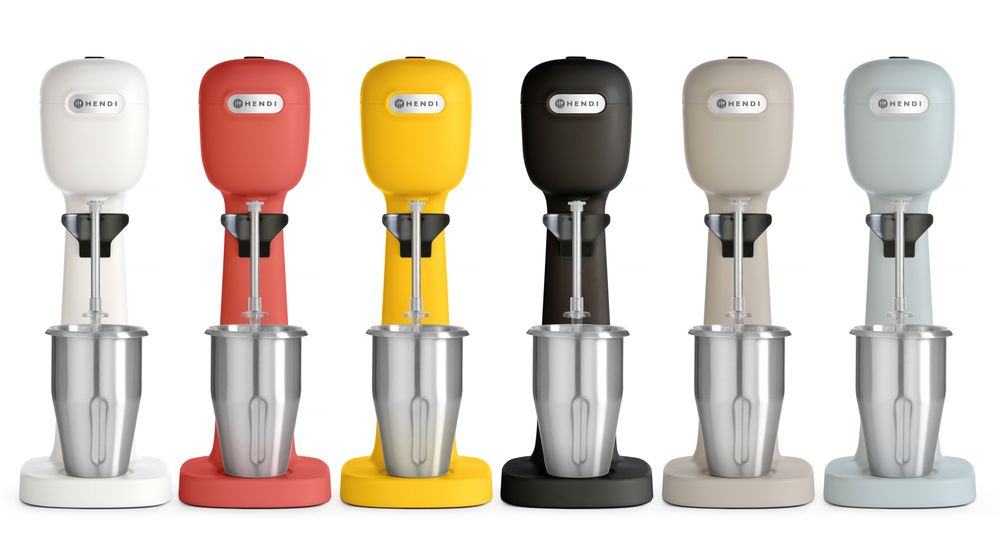 Hendi Milkshakemixer - Design av Bronwasser, designad av Robert Bronwasser, Gul, 220-240V/400W, 170x196x(H)490mm