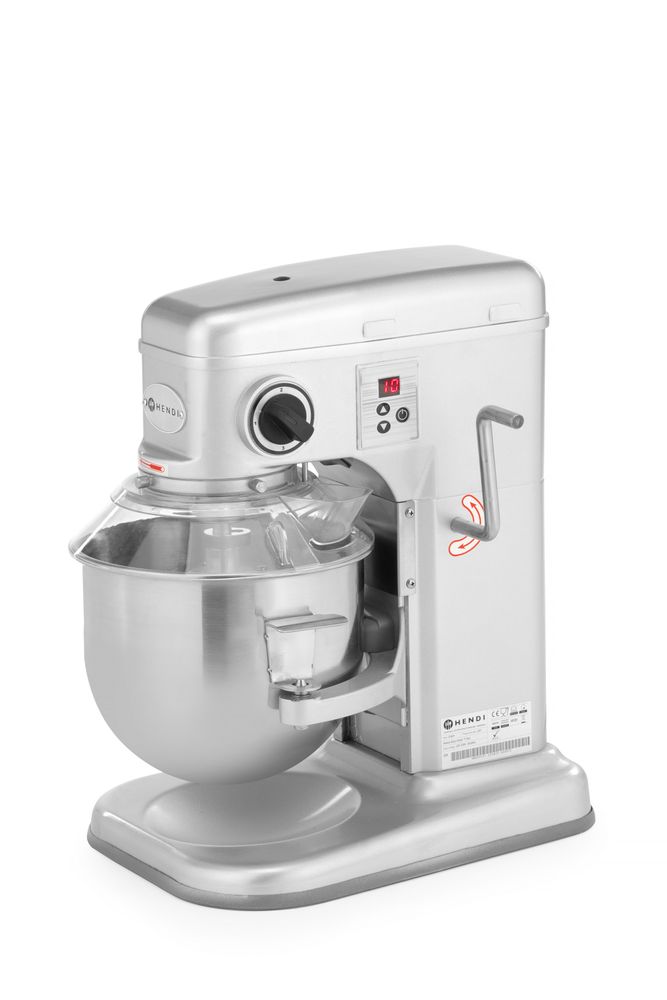 Hendi Planetblandare, Kitchen Line, 7L, Silver, 220-240V/650W, 317x440x(H)490mm