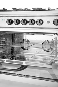 Hendi Gasspis - 5 brännare med elektrisk ugn, Kitchen Line, 230V/2900W, 14,3kW