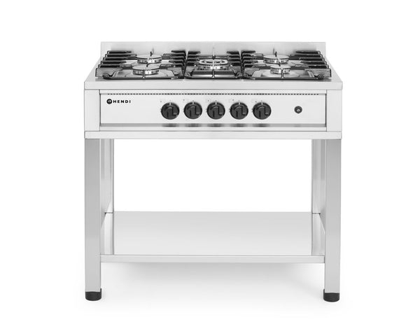 Hendi Gasspis - 5 brännare med öppen ram, Kitchen Line, 14,3 kW