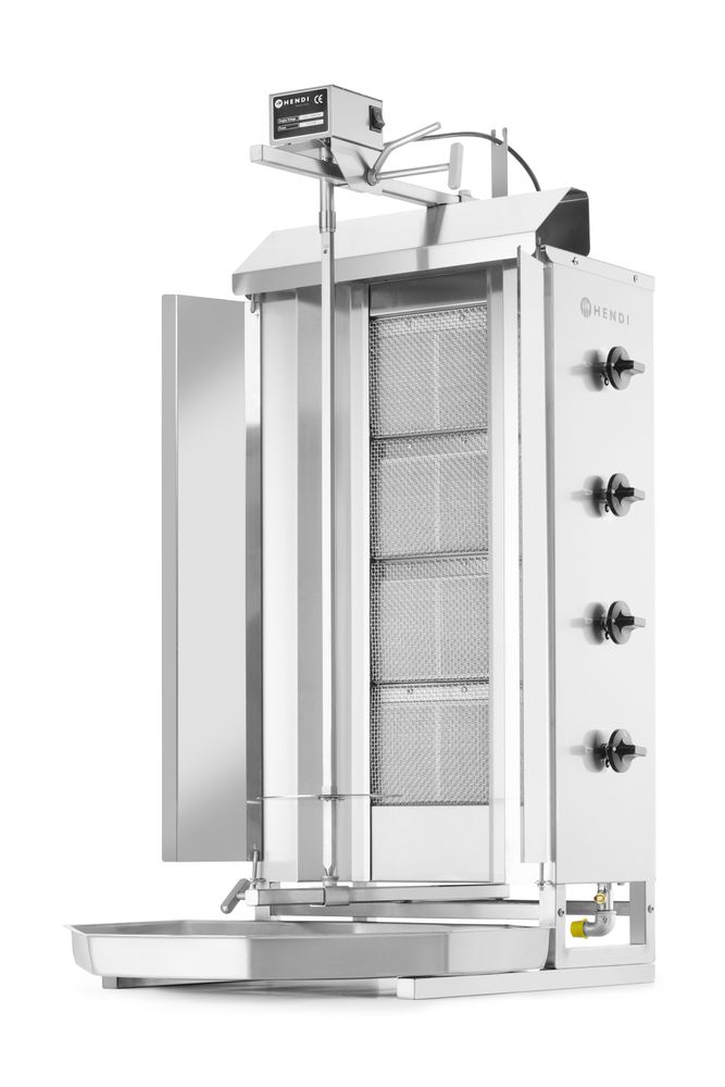 Hendi Kebabgrill Gas 60kg kött, Profi Line, 230V/16W, 13kW