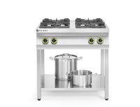 Hendi Gasspis Kitchen Line 4-brännare öppet stativ, Kitchen Line, 19 kW, 800x700x(H)900 mm