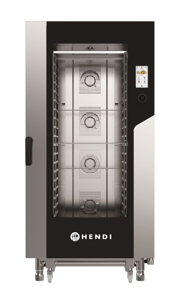 Convection steam oven – Hendi Touch 20 x GN 1/1, electric, with direct steam and a touch screen controlled