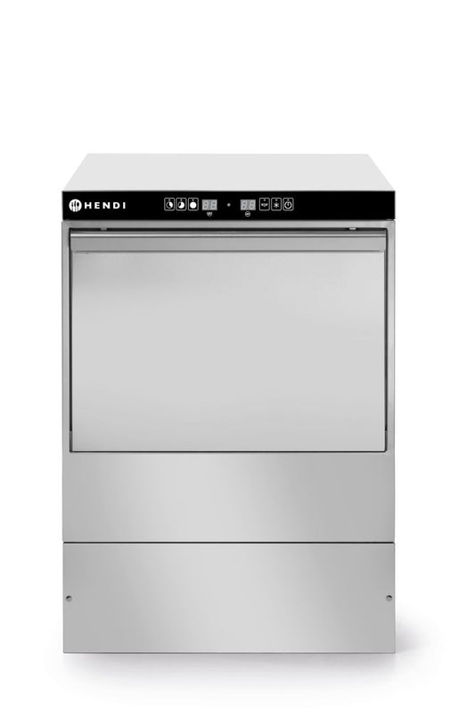 Glasdiskmaskin 40x40 - elektronisk styrning, HENDI, 230V/2800W, 470x510x(H)710mm