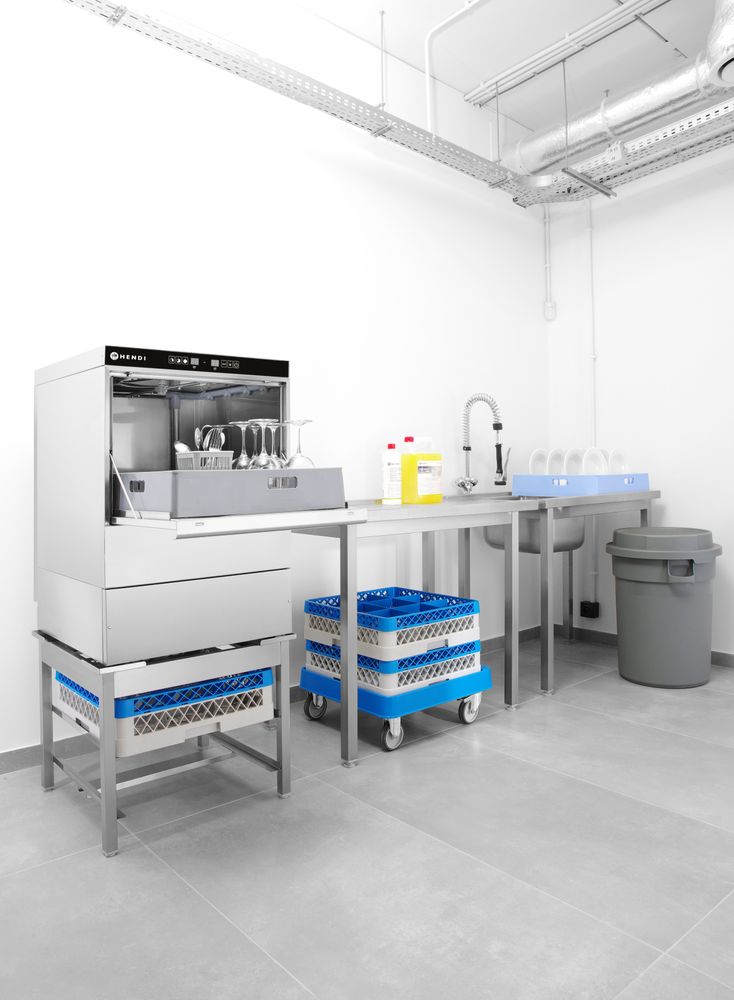 Hendi Diskmaskin 50x50 - elektronisk styrning, 400V/6600W, 570x600x(H)830mm