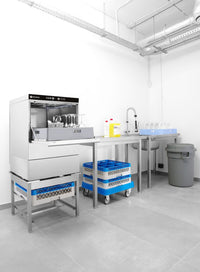 Hendi Diskmaskin 50x50 - elektronisk styrning, 400V/6600W, 570x600x(H)830mm