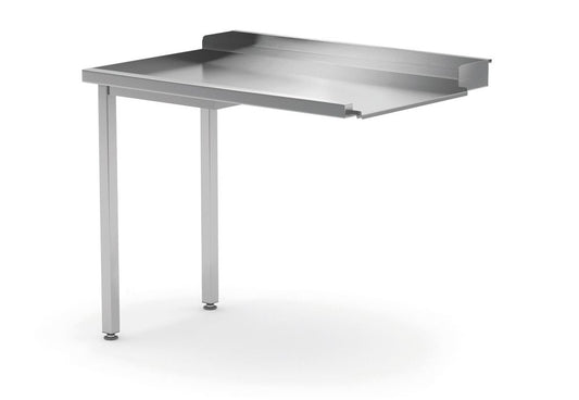 Avlastningsbord för diskmaskiner, HENDI, vänster sida, 1000x700x(H)850mm